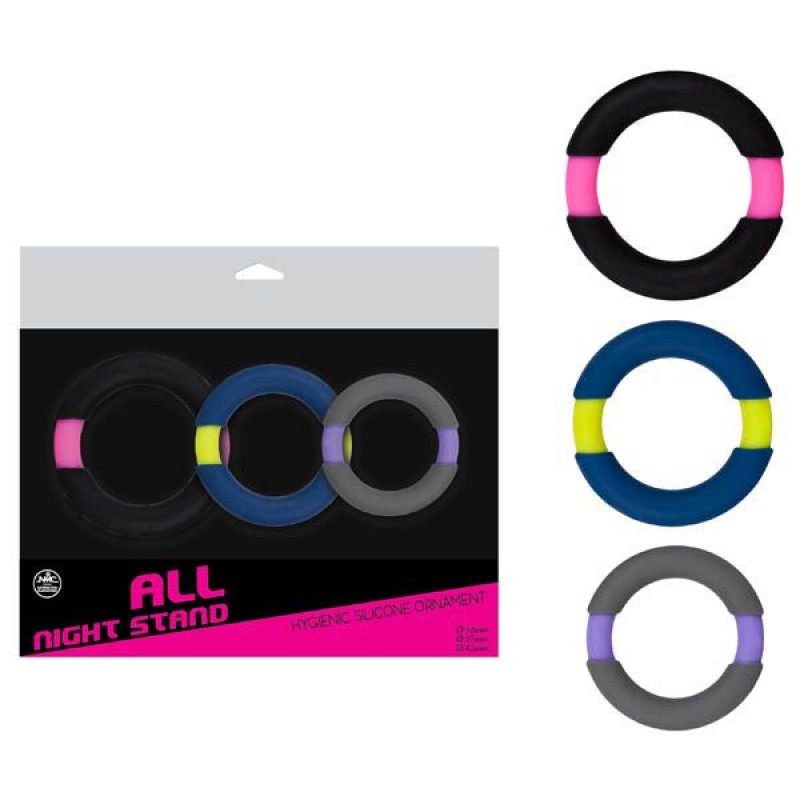 All Night Stand - 3 Cock Ring Set